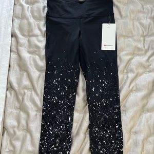 Lululemon ginsspeed wunder tight 29" sparkling leggings